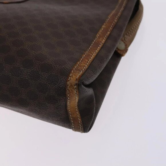 CELINE Macadam Canvas Shoulder Bag PVC Leather 2Set Brown Auth bs23540 - Picture 12 of 16